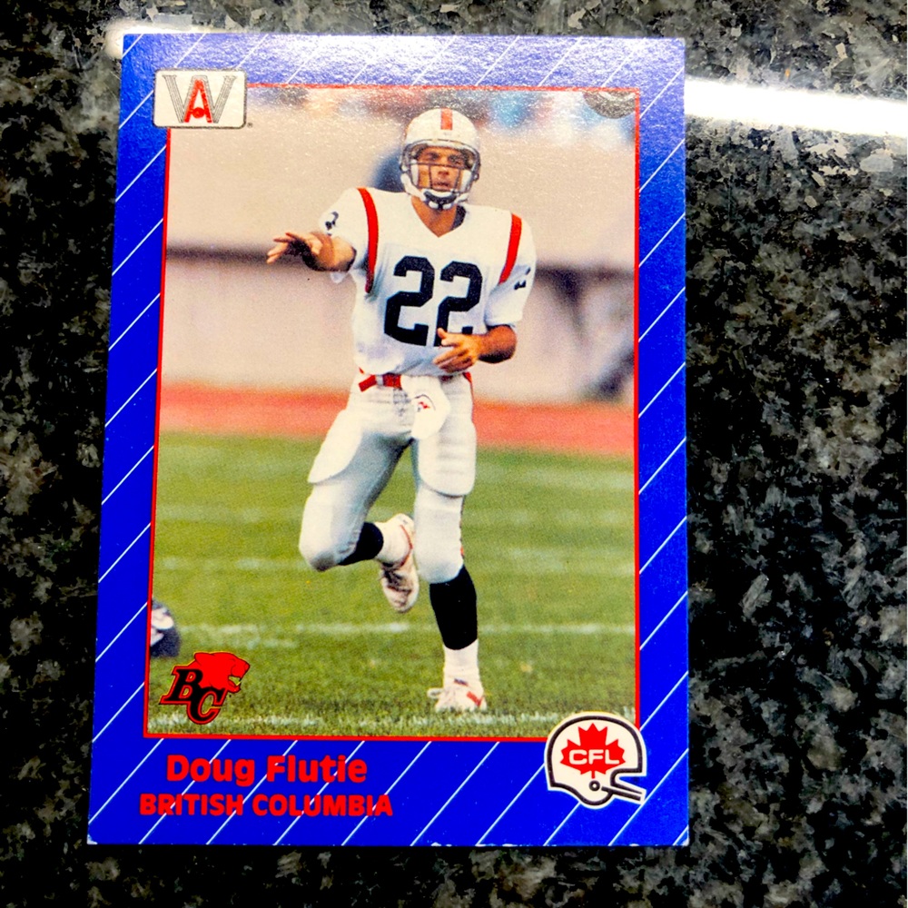 Doug Flutie Rare AW Sports 1991 #7 CFL football card!!